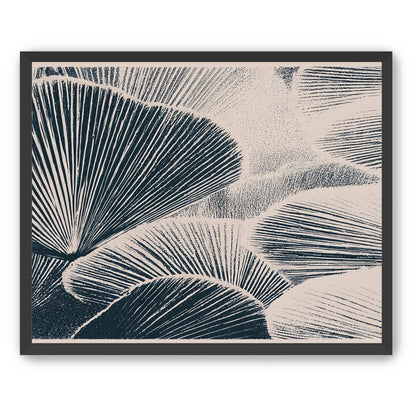 Ink shadows on palm fronds