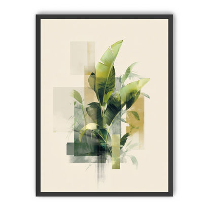 Leaves through quiet panels