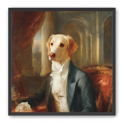A dog in formal wear
