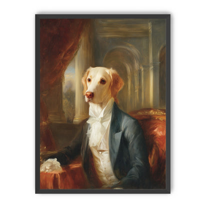 A dog in formal wear
