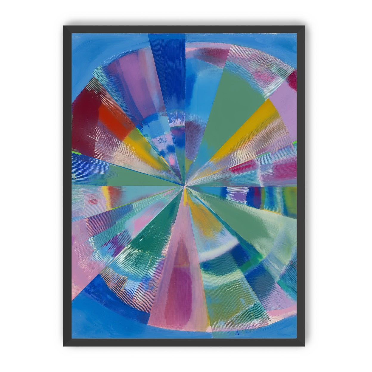 Scraped color at the center
