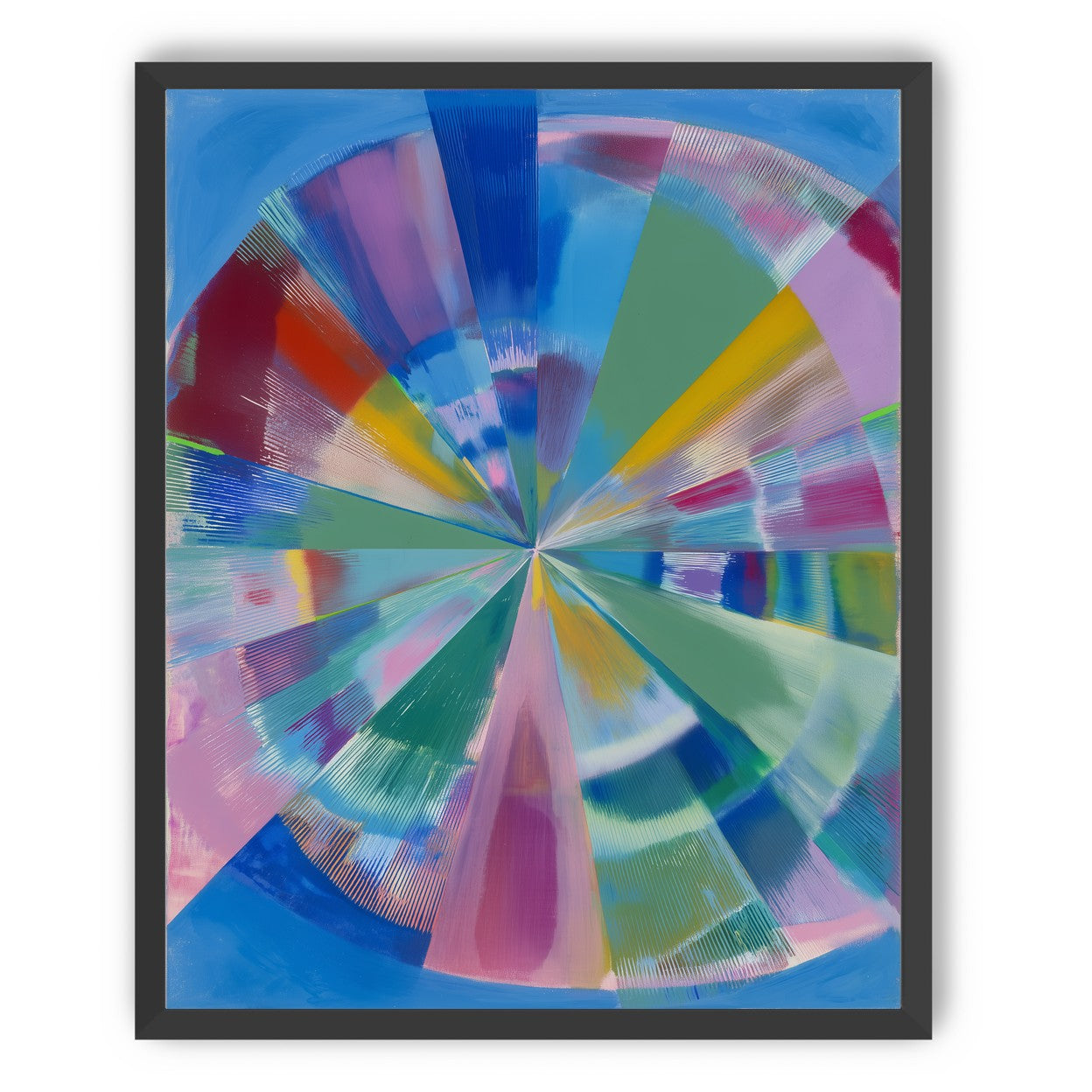 Scraped color at the center