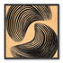 Black spiral on tan ground