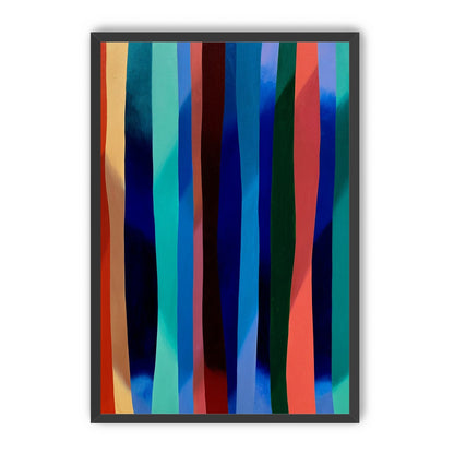 Blue shadow under bright stripes