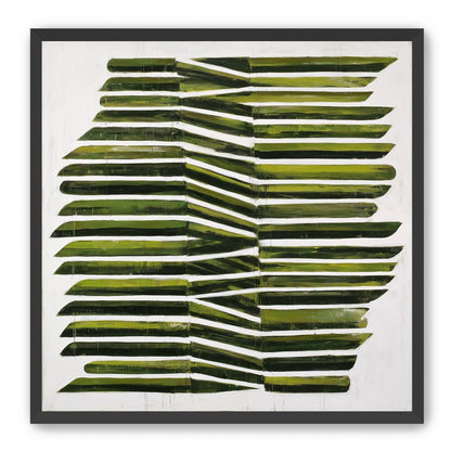 Olive bands with a crease
