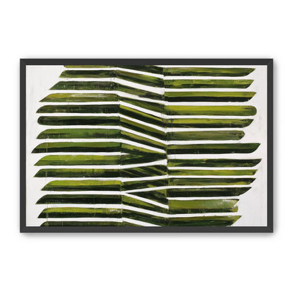 Olive bands with a crease