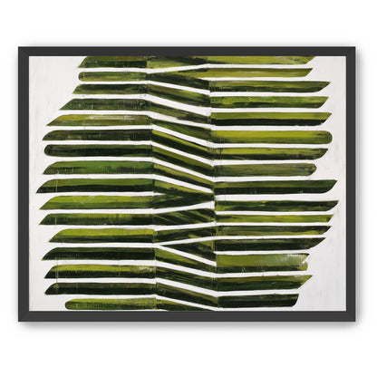 Olive bands with a crease
