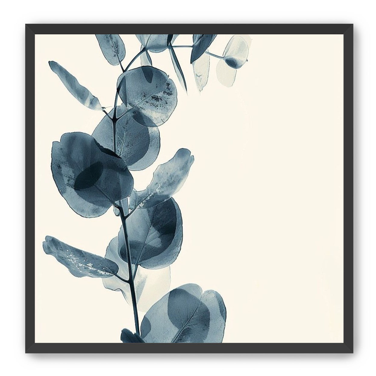 Blue leaves in quiet air