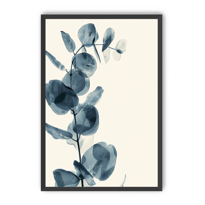 Blue leaves in quiet air