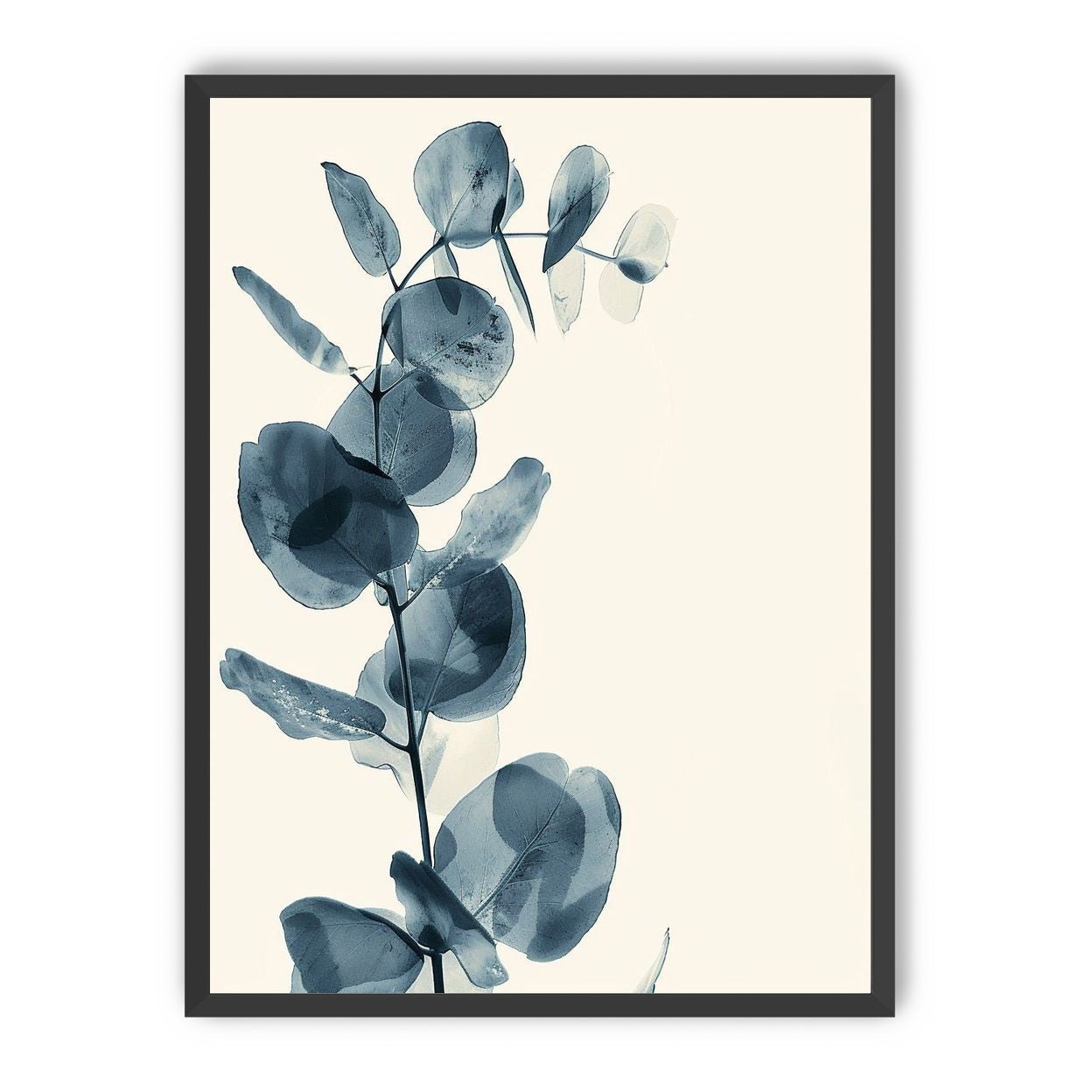 Blue leaves in quiet air