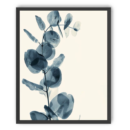 Blue leaves in quiet air