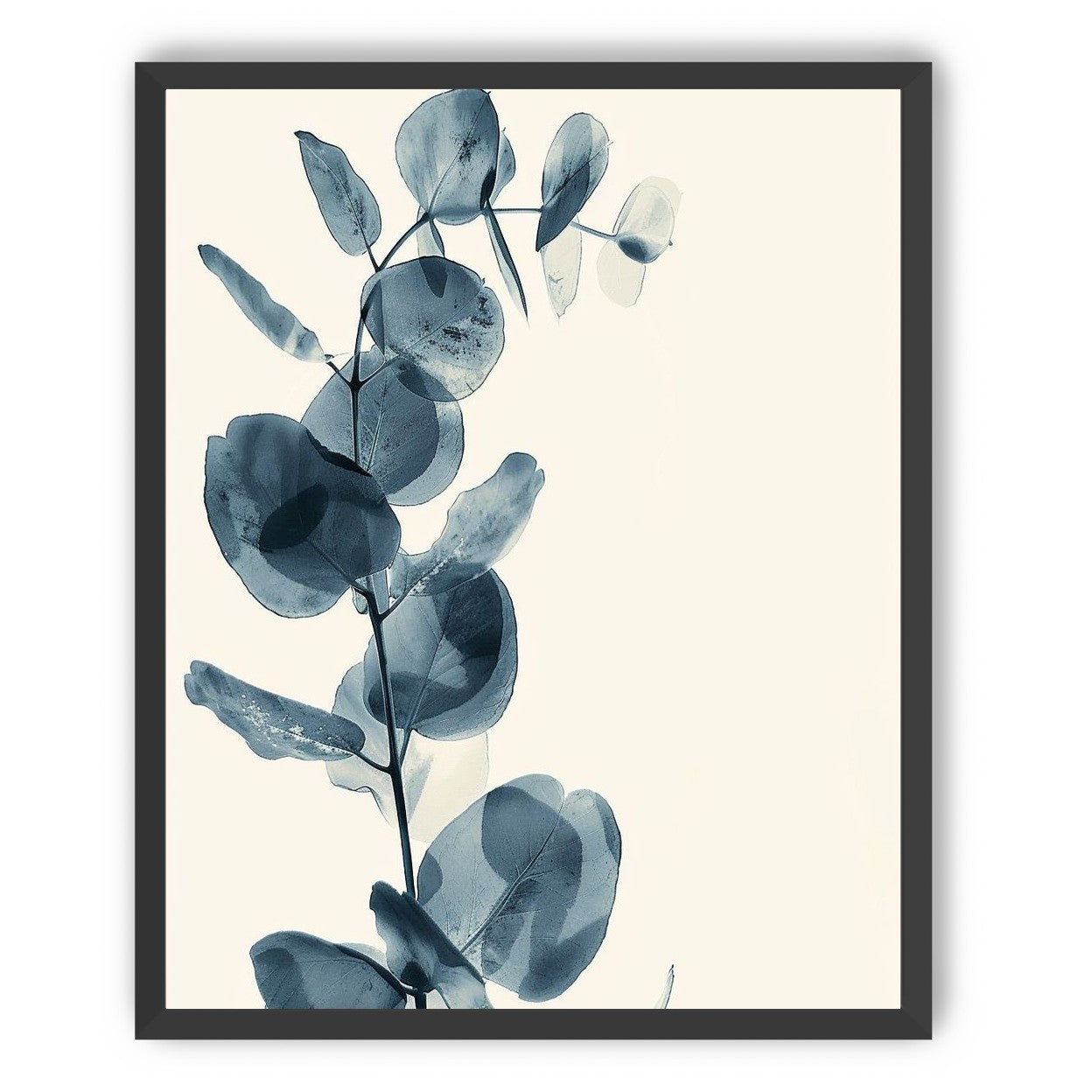 Blue leaves in quiet air