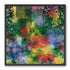 Blossoms over rainbow glass