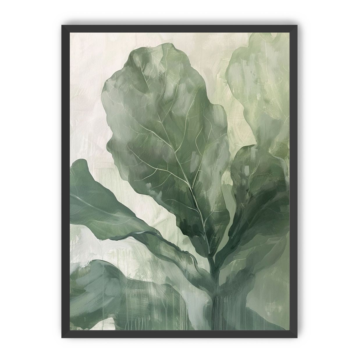 Sage leaves in pale light