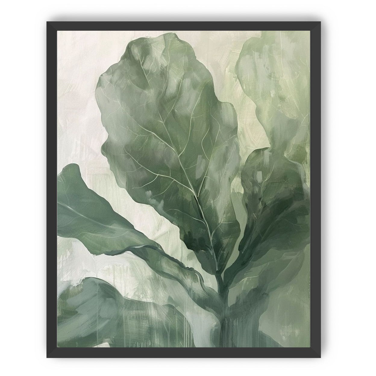 Sage leaves in pale light