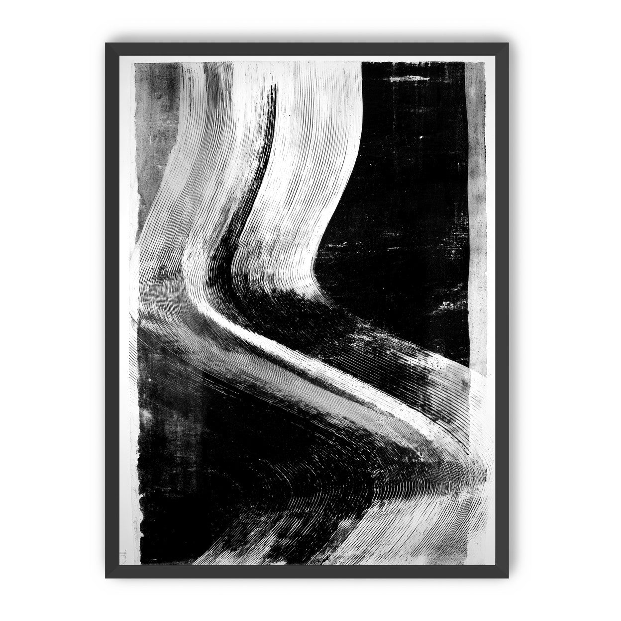 White sweep through black