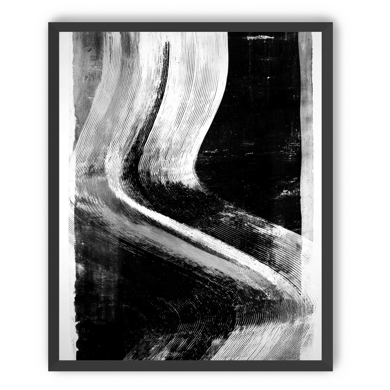 White sweep through black