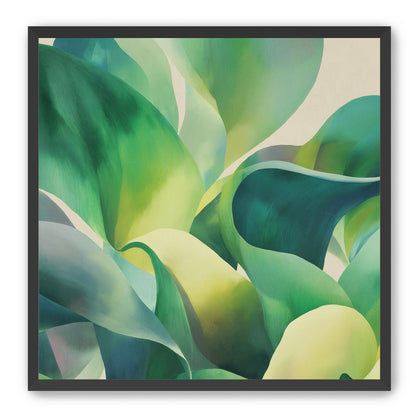 Green leaves in soft light