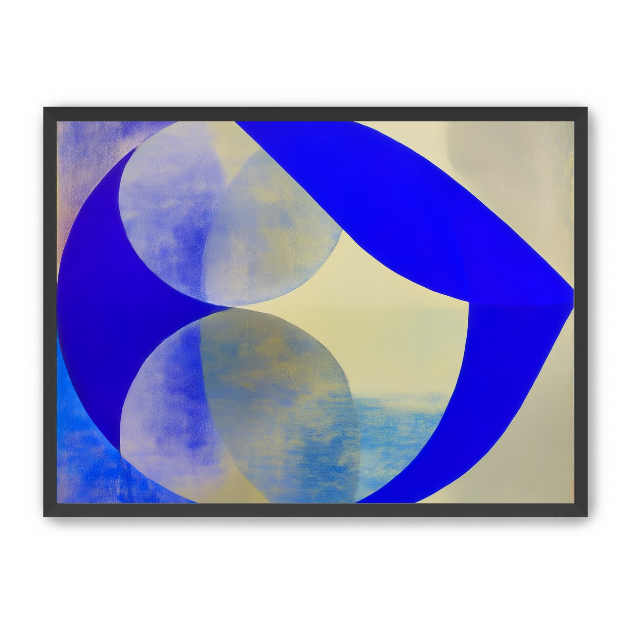 Cobalt loop on beige