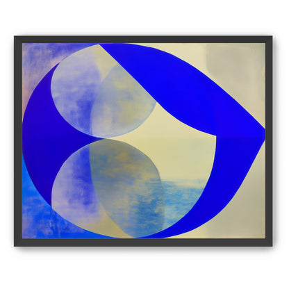 Cobalt loop on beige