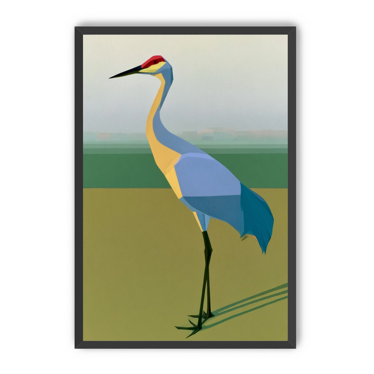Still crane in flat light