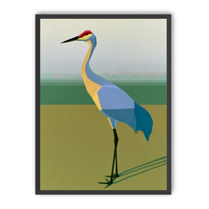 Still crane in flat light