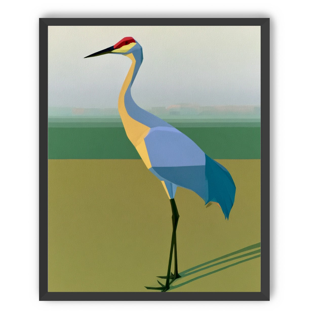 Still crane in flat light