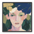 Portrait with pale flower