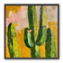Cactus forms within ochre field