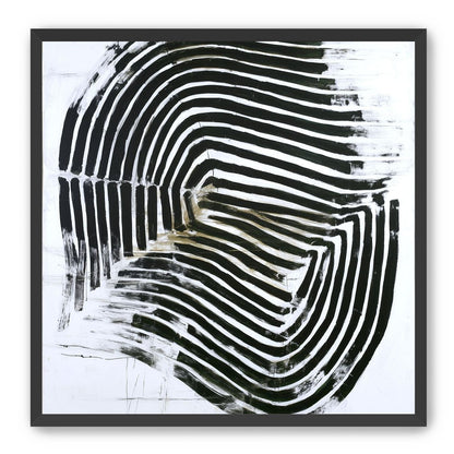 Black bands turning inward