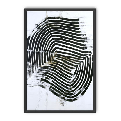 Black bands turning inward