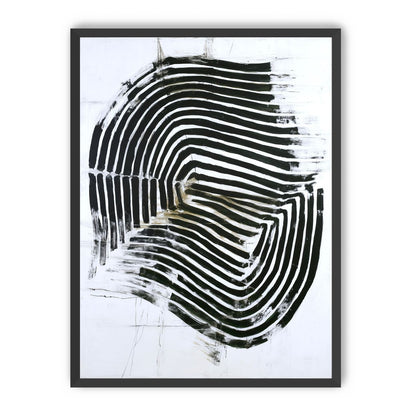 Black bands turning inward