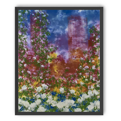 Flowers before storm towers