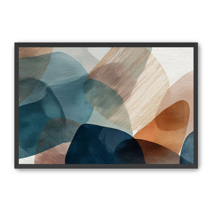 Translucent Ovals with Diagonal Grain