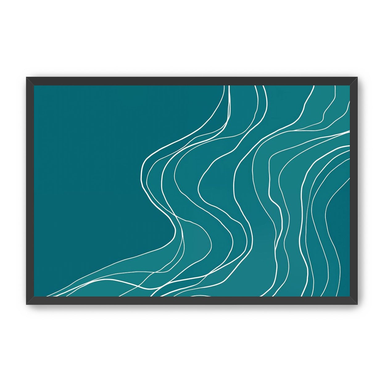Ink Traced on Teal Surface