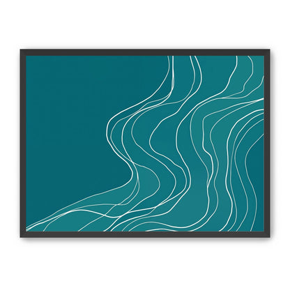 Ink Traced on Teal Surface