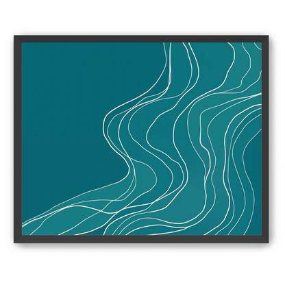 Ink Traced on Teal Surface
