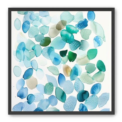 Blue and Green Petal Forms