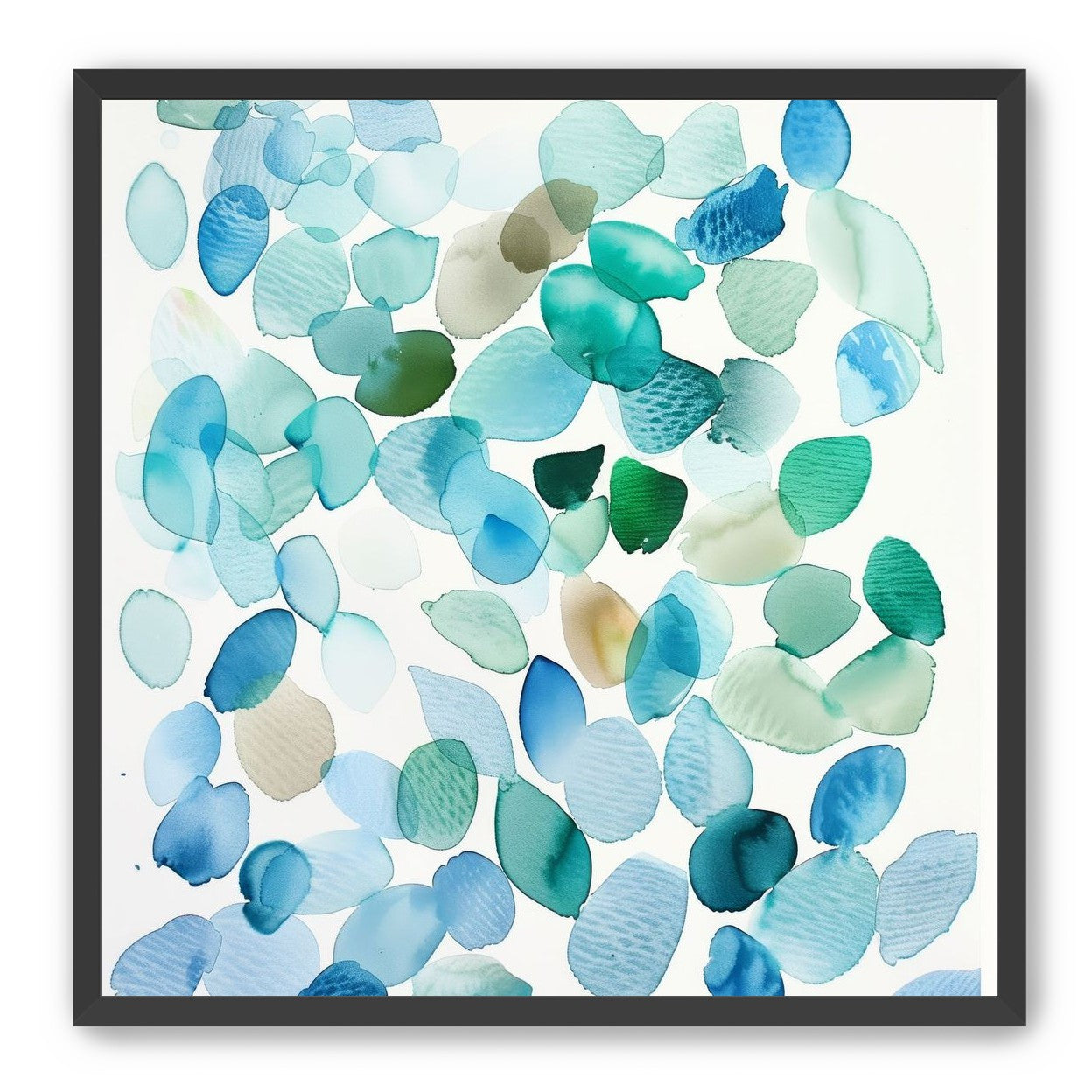 Blue and Green Petal Forms