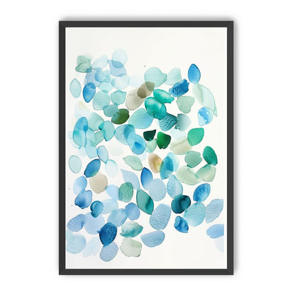 Blue and Green Petal Forms