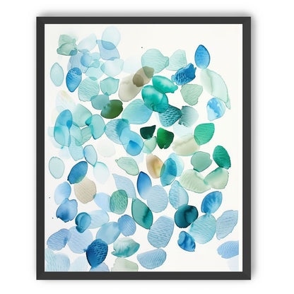 Blue and Green Petal Forms
