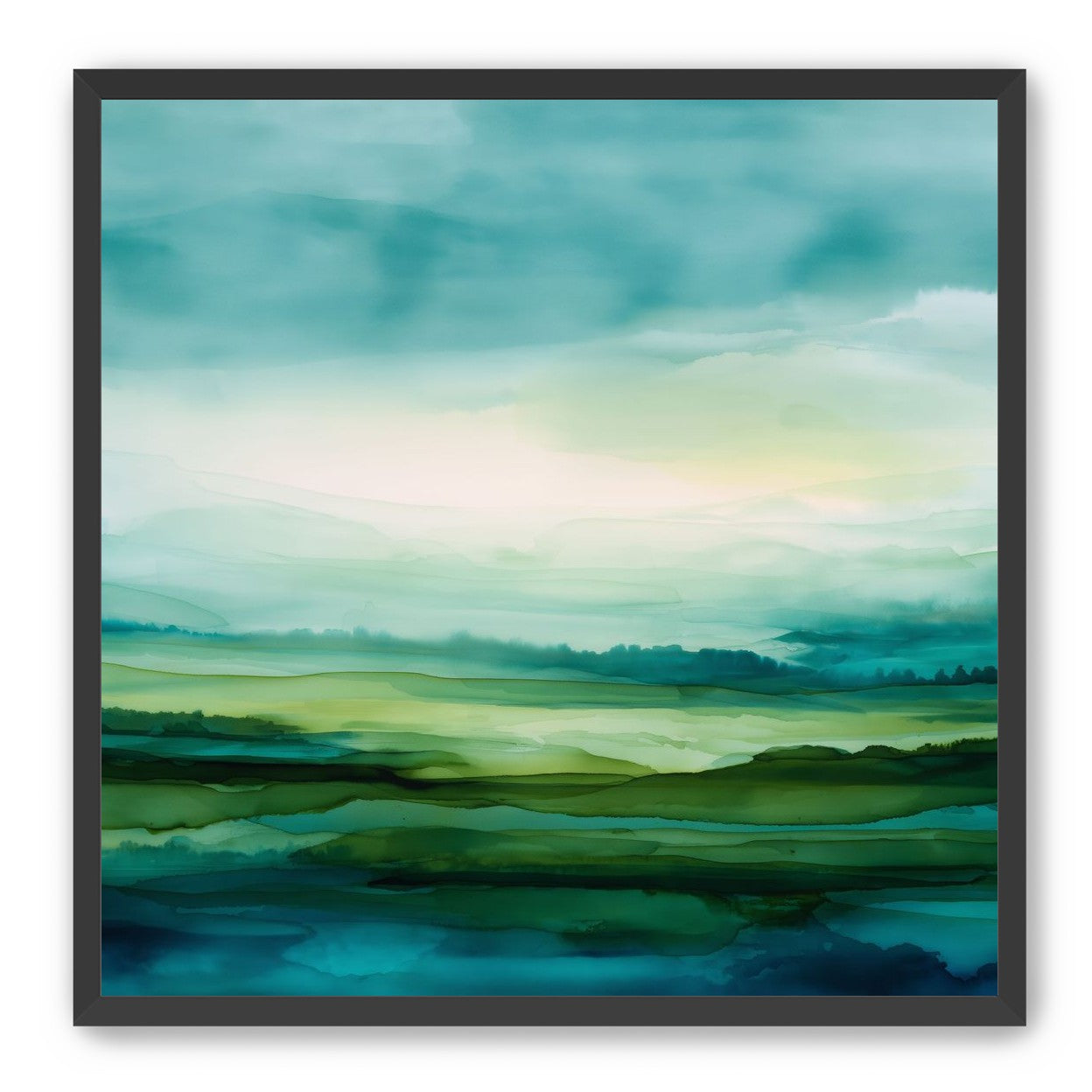 Emerald Bleeding into Teal