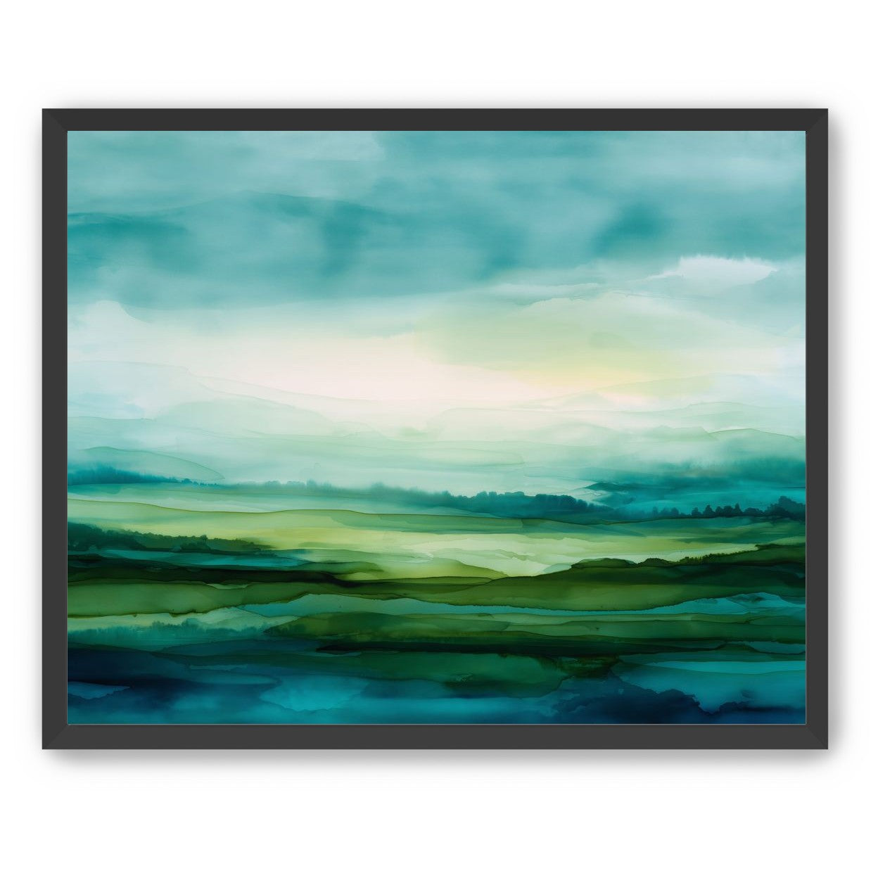 Emerald Bleeding into Teal