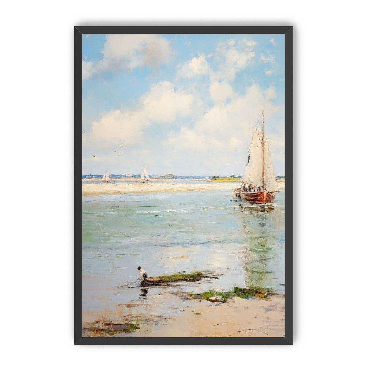 Sailboats at Peaceful Dawn