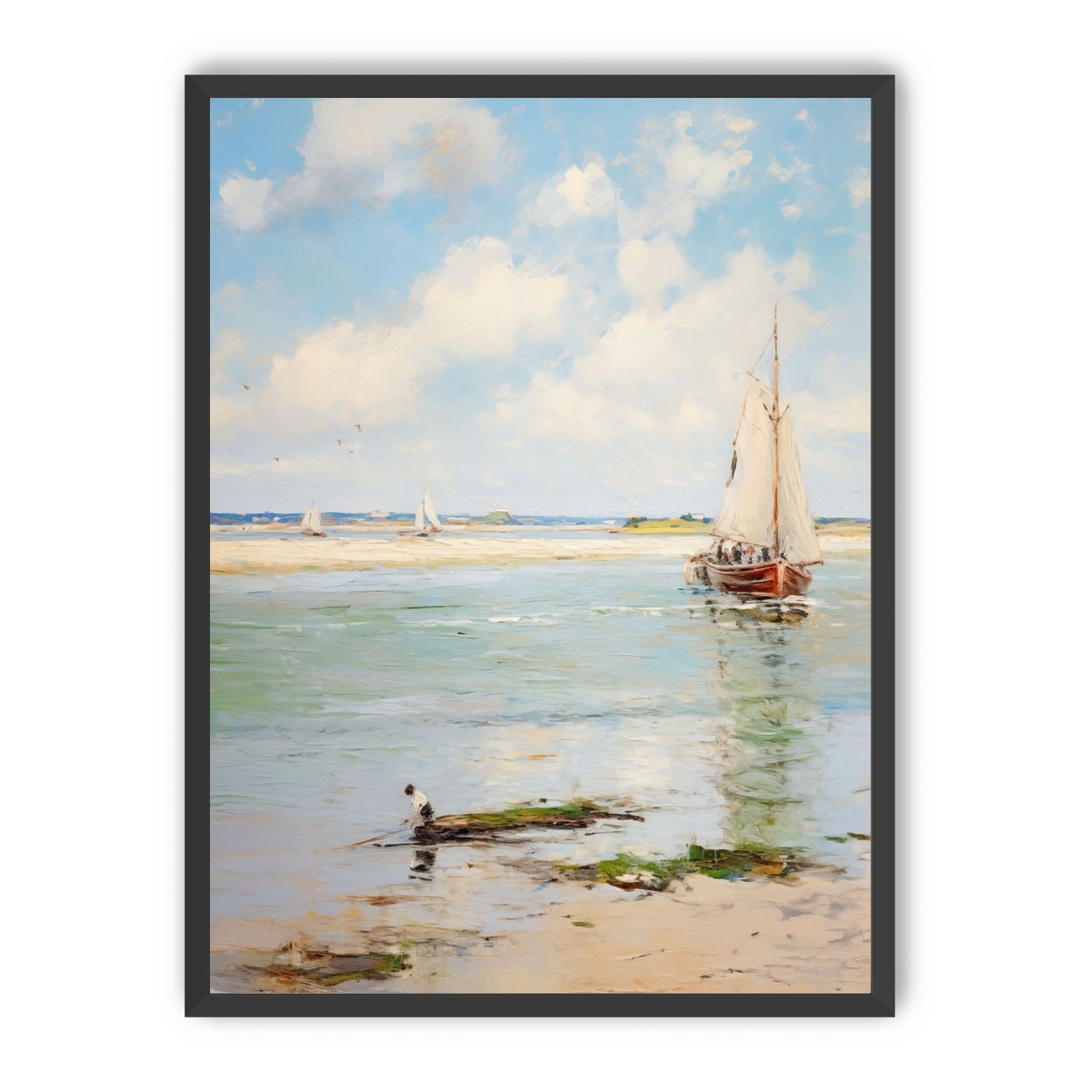 Sailboats at Peaceful Dawn