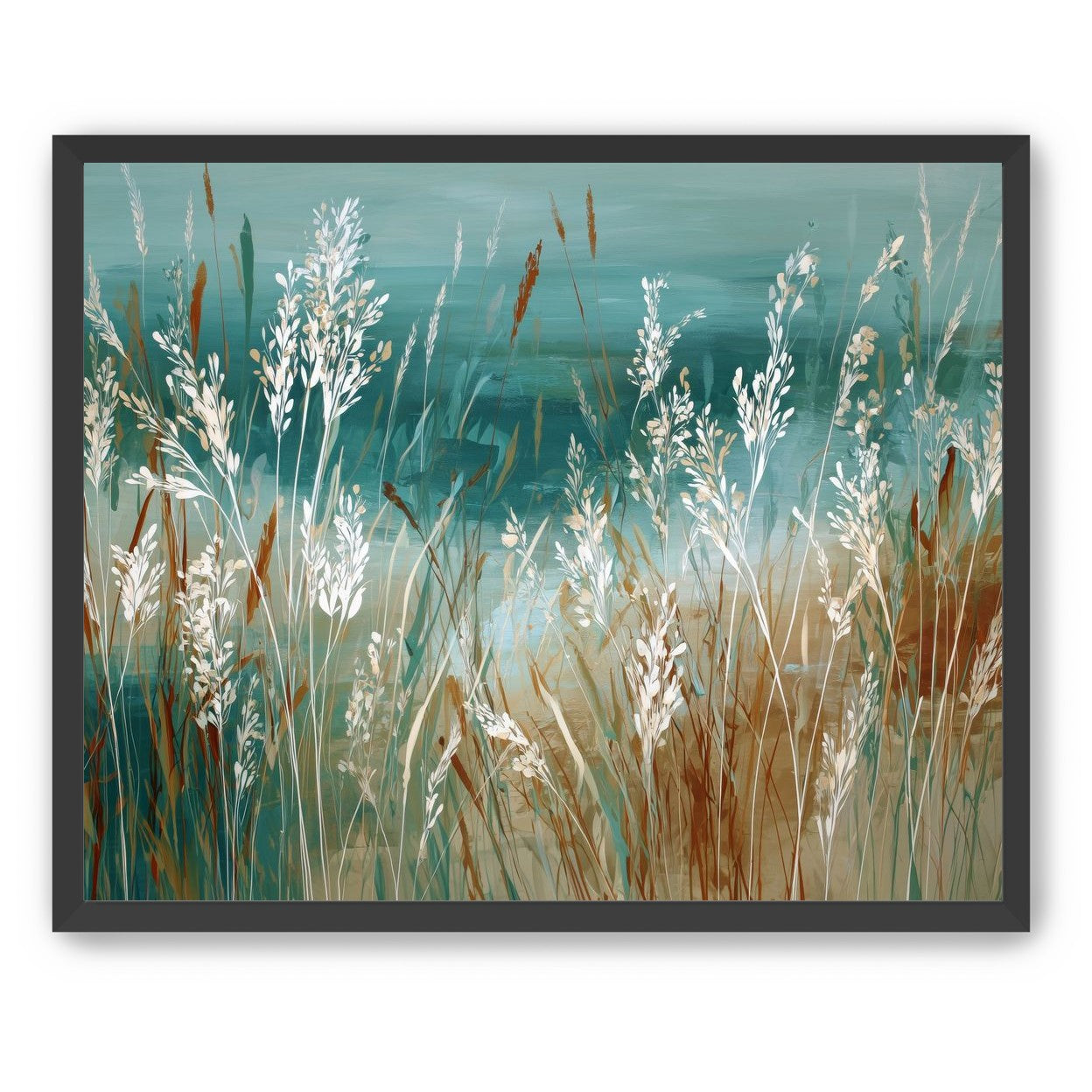 White Meadow Grasses Before Water |