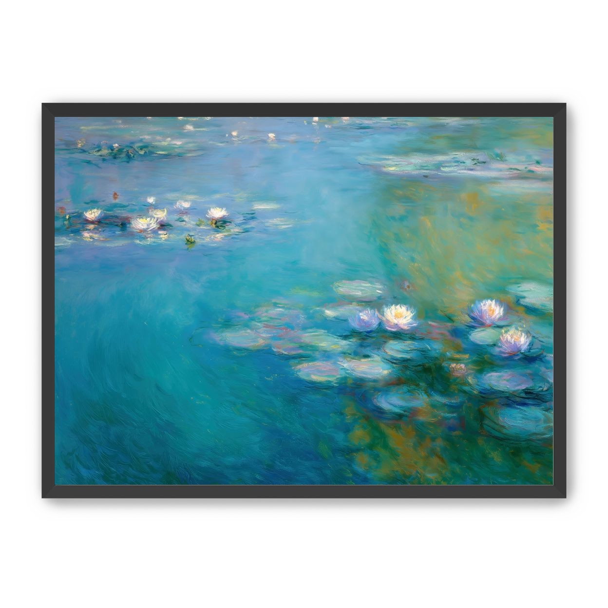 Still Water with Open Blossoms