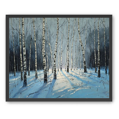 Birch Trees in Winter Light