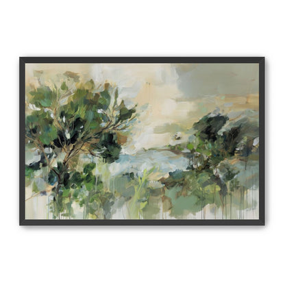 Hillside Trees in Loose Paint
