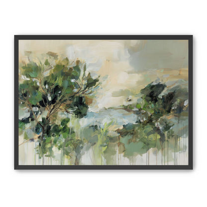 Hillside Trees in Loose Paint